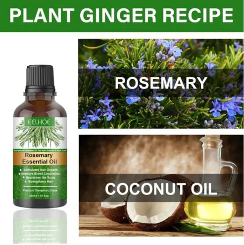 Bottle of pure rosemary essential oil for hair growth UAE