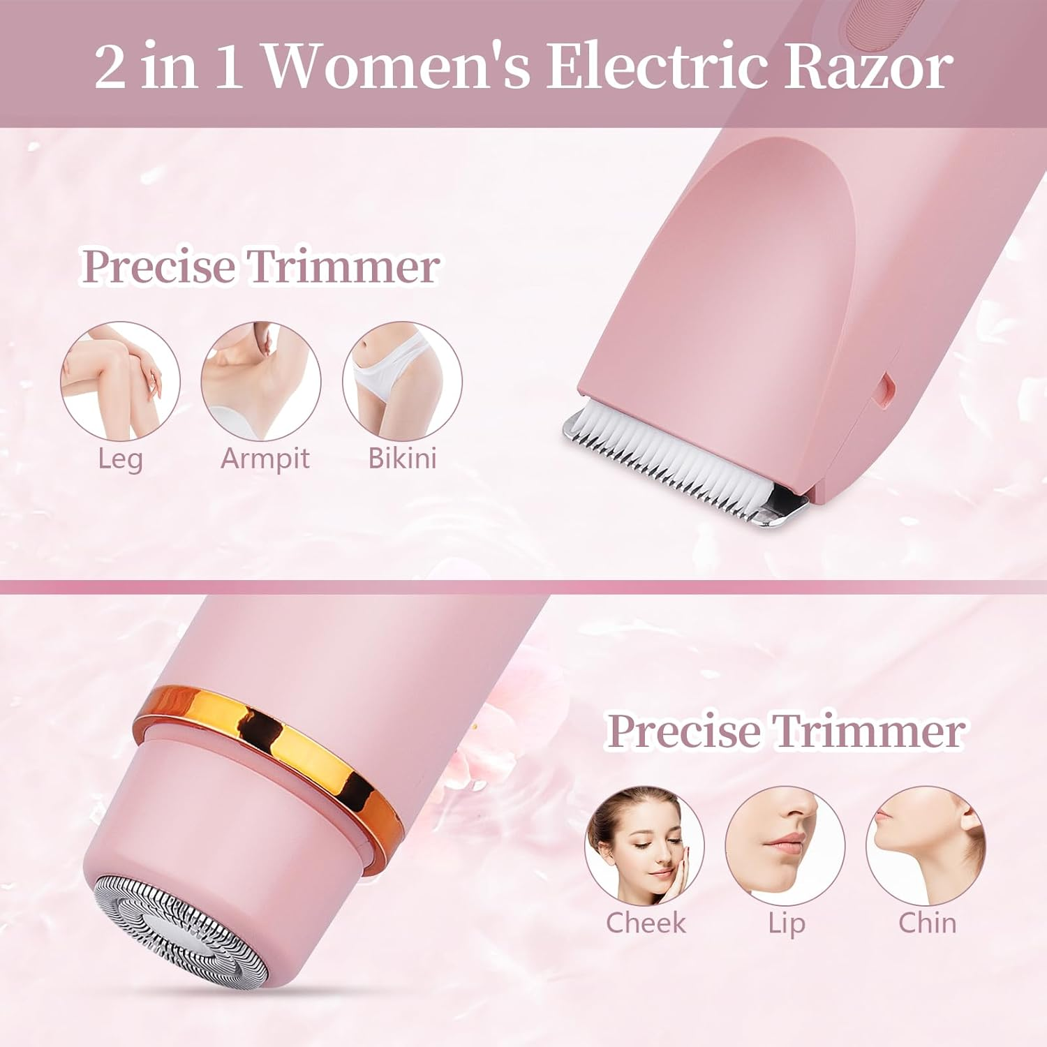 2 in 1 dual head electric shaver for women UAE