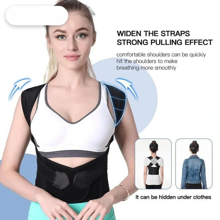 Adjustable posture corrector back support belt UAE