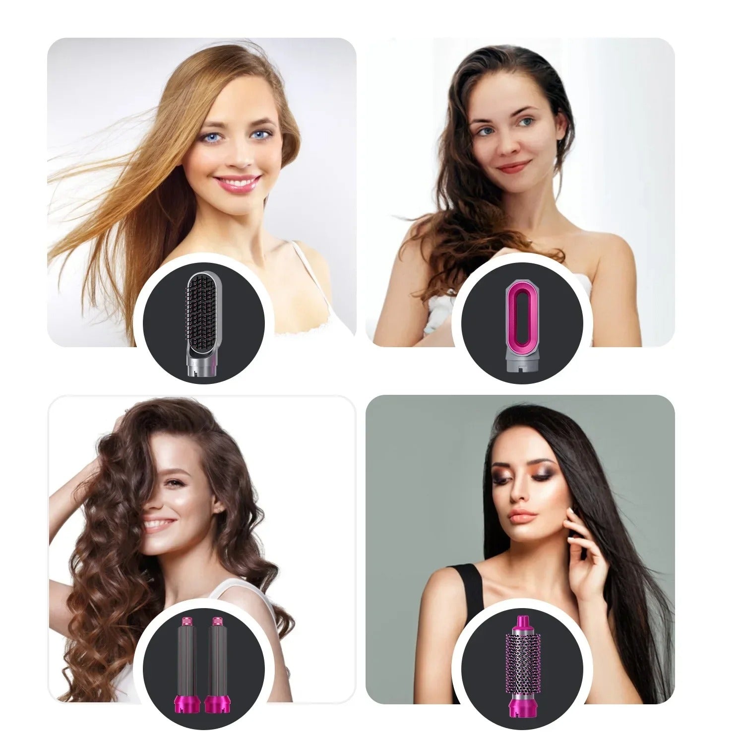 5 in 1 hot air hair dryer styling brush UAE